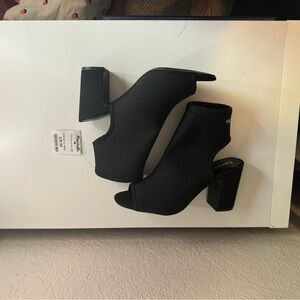 Black DKNY bootie shoes